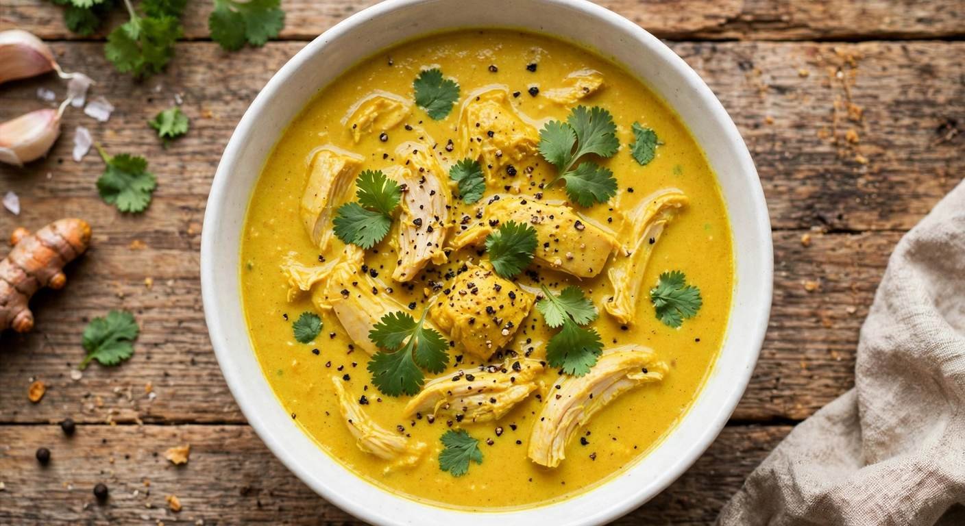 Creamy Turmeric Chicken Soup: A Keto Anti-Inflammatory Comfort Bowl