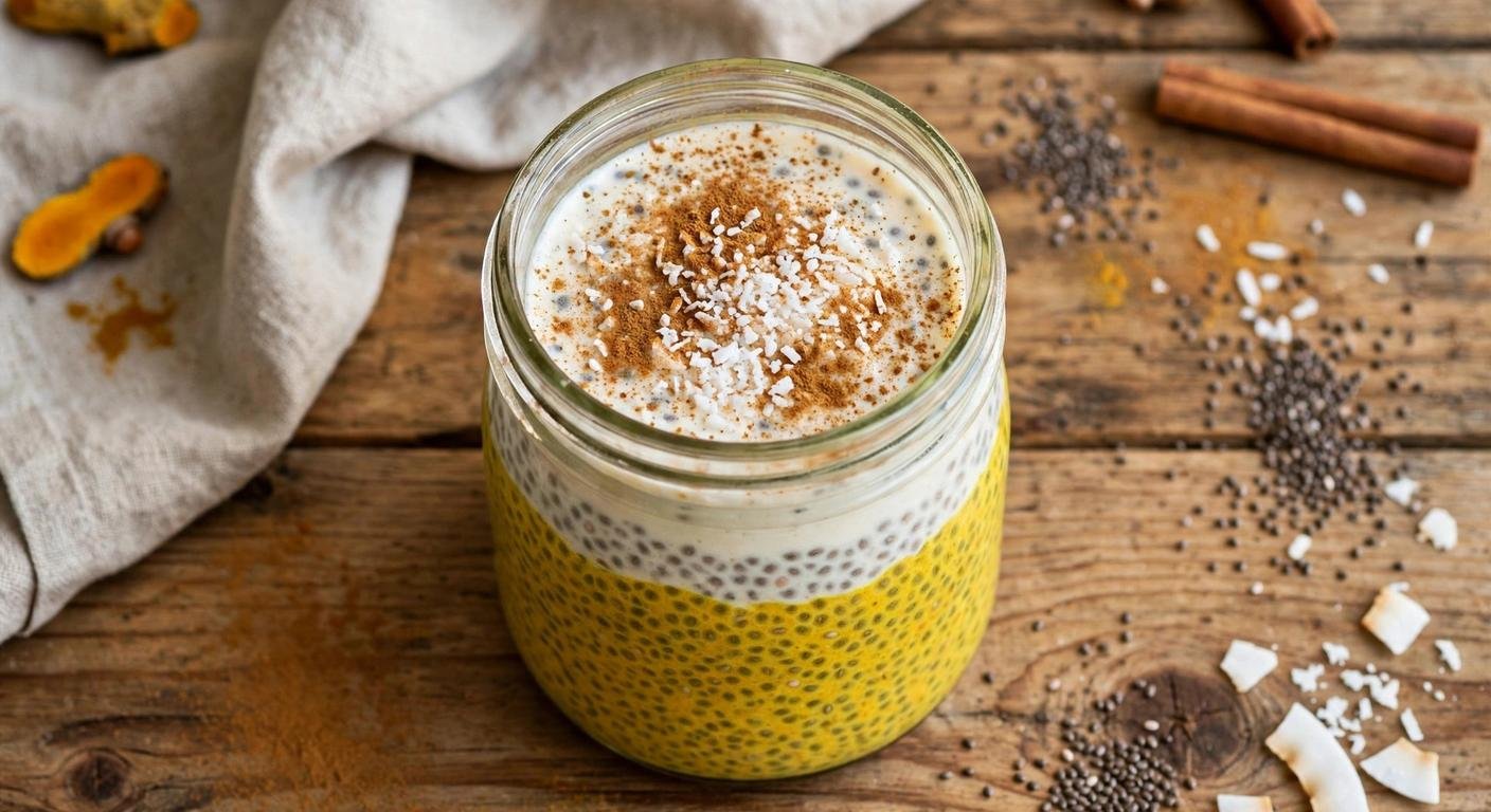 Golden Milk Chia Pudding: Anti-Inflammatory Keto Breakfast