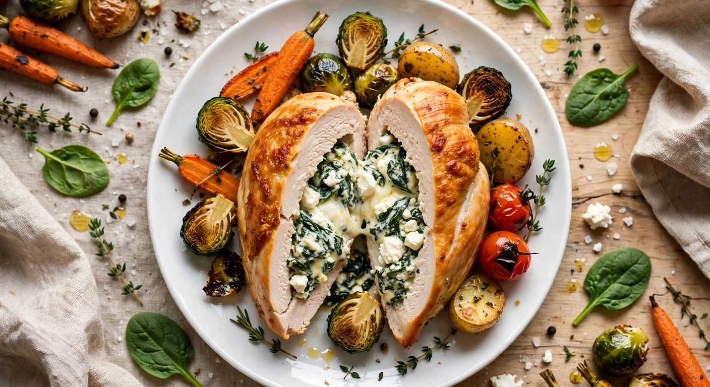 Spinach and Feta Stuffed Chicken Breast (Keto)
