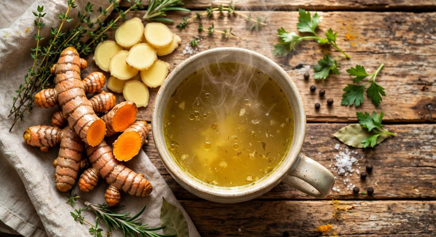 Turmeric Ginger Bone Broth: Healing Sips for Keto